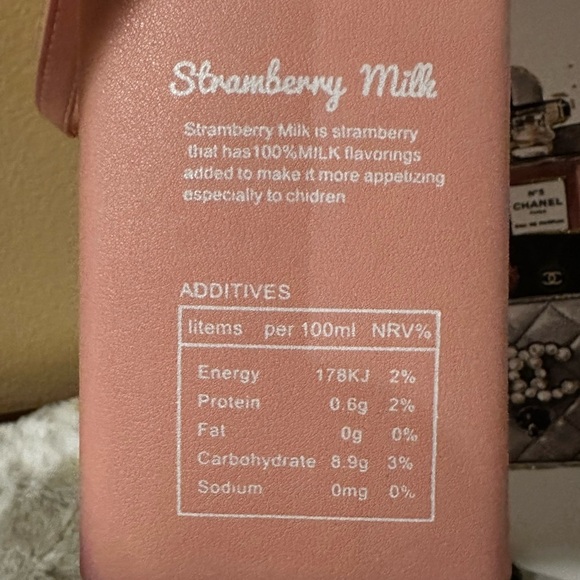Strawberry Milk Box Crossbody Bag - Picture 4 of 6